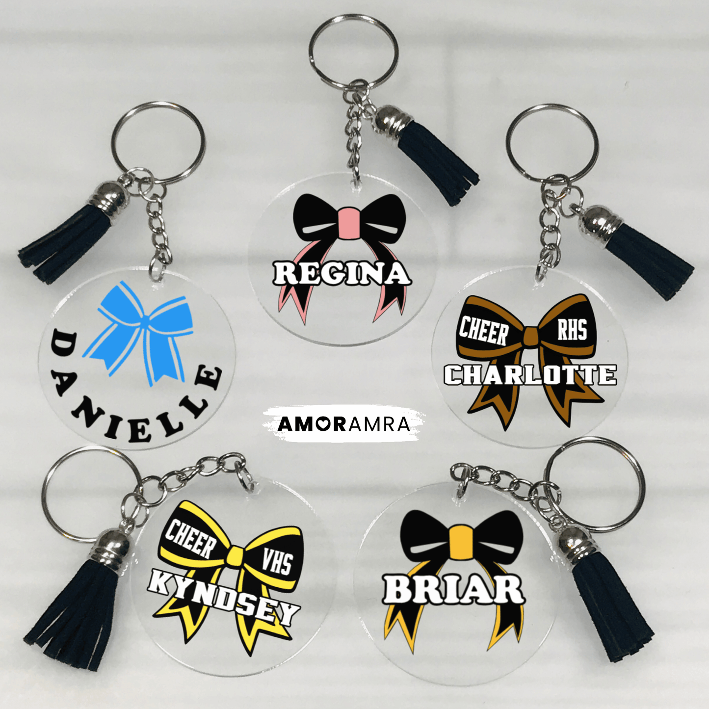 Personalized Cheerleader Keychain | Cheer Gifts