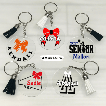 Personalized Cheerleader Keychain | Cheer Gifts