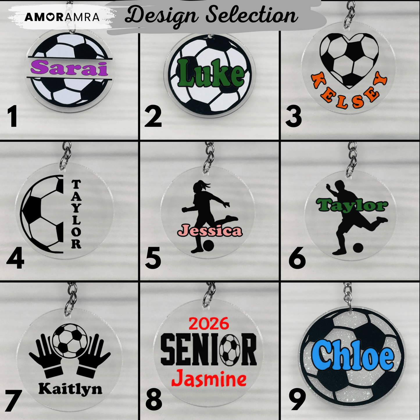 Personalized Soccer Keychain | Fútbol Gift