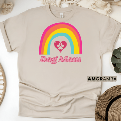 Dog Mom Rainbow T-shirt