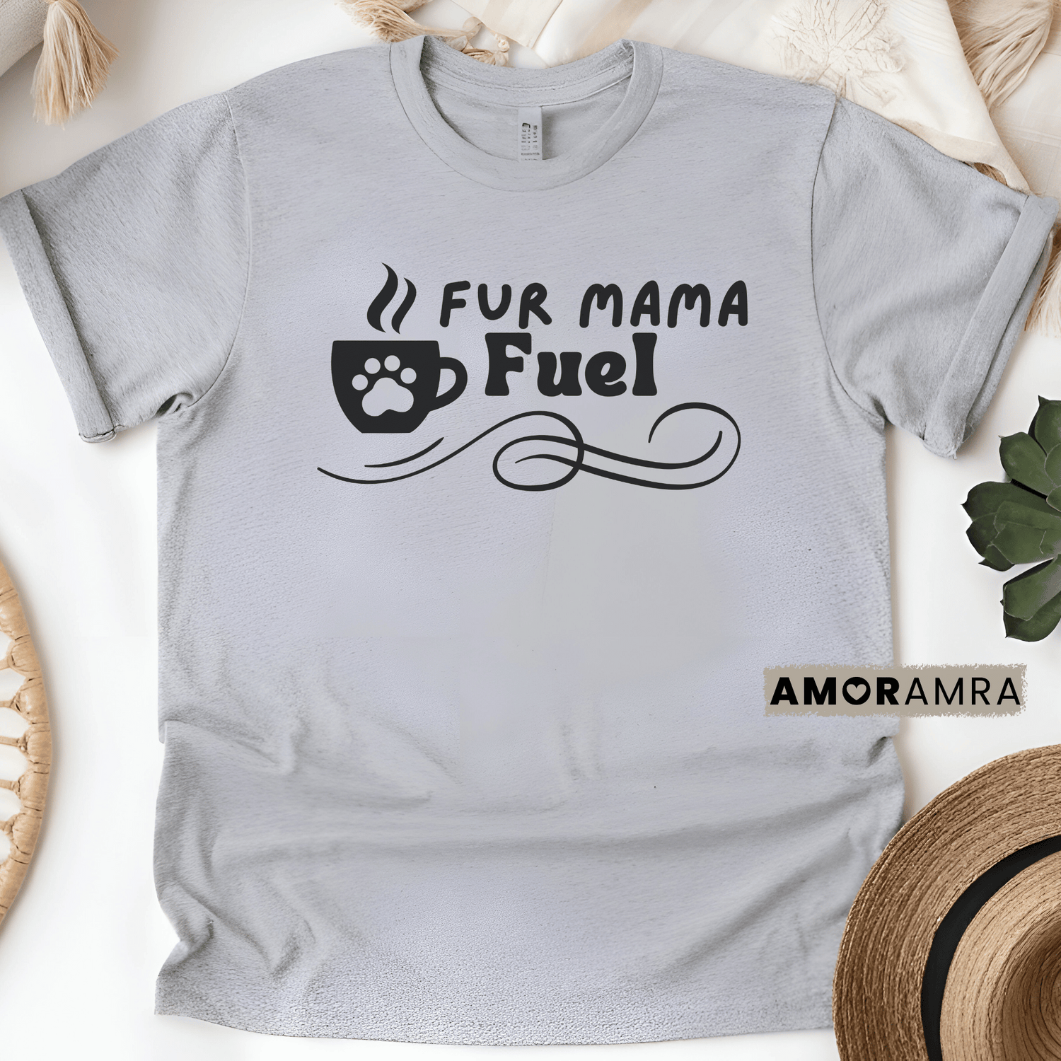 Fur Mama Fuel Coffee Shirt - Amor Amra