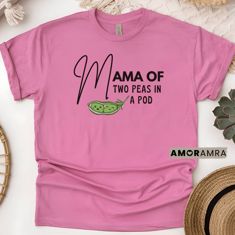 Mama of Two Peas in a Pod T-shirt