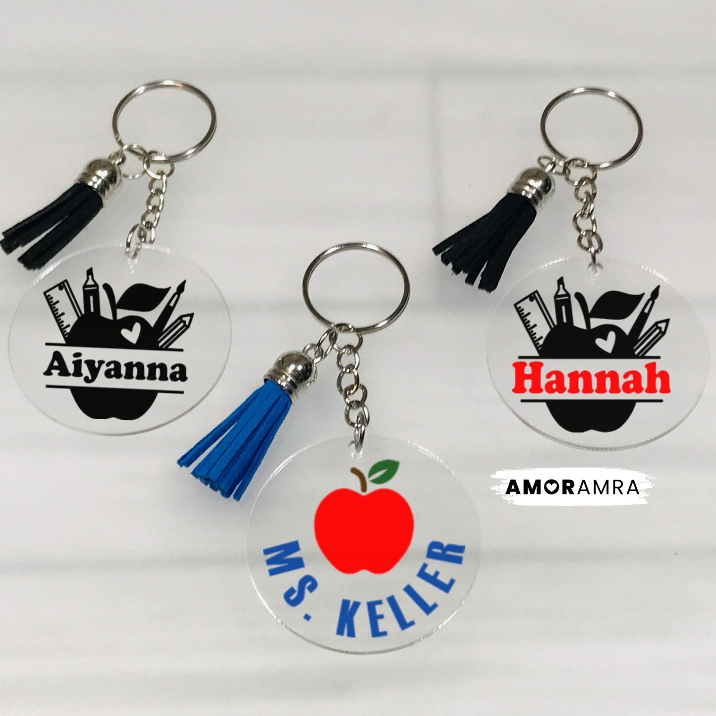 Personalized Teacher Keychain: Teacher Appreciation