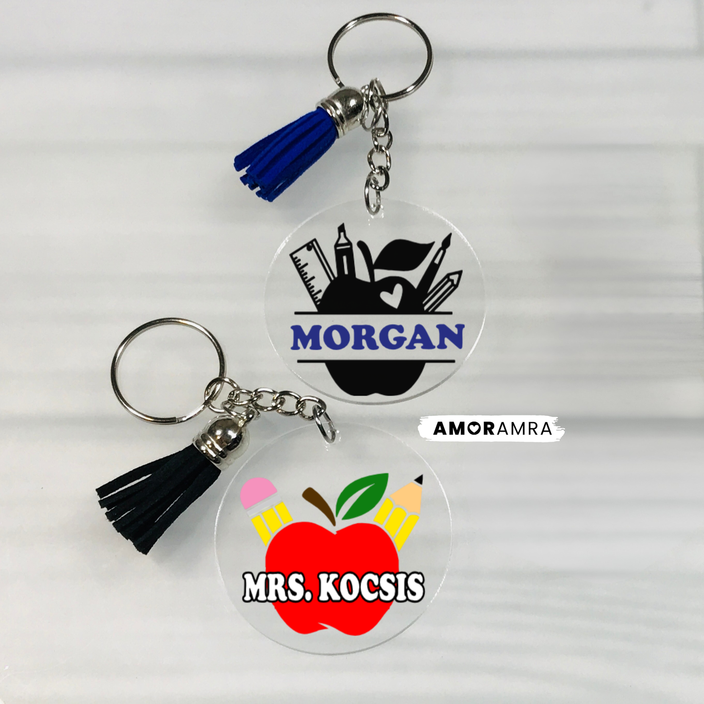 Personalized Teacher Keychain: Teacher Appreciation