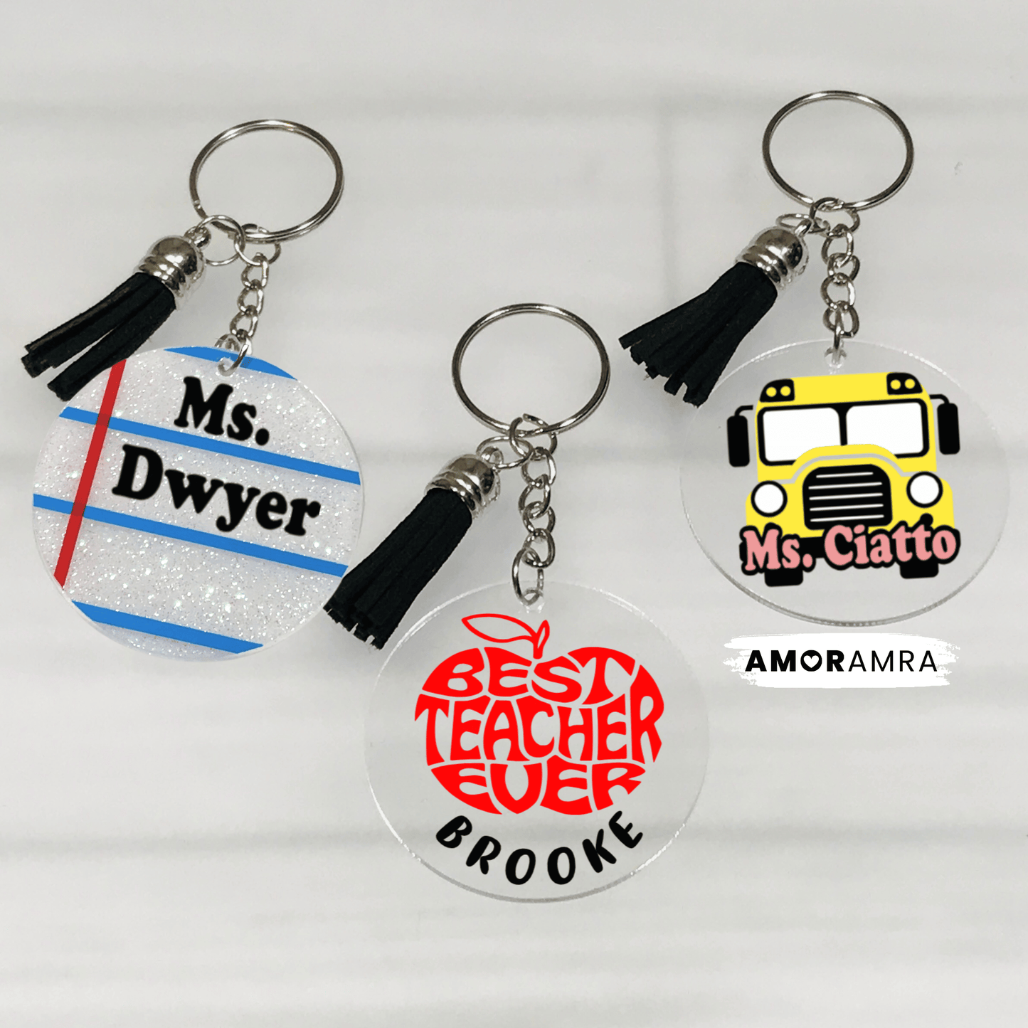 Personalized Teacher Keychain | Teacher Appreciation Gift