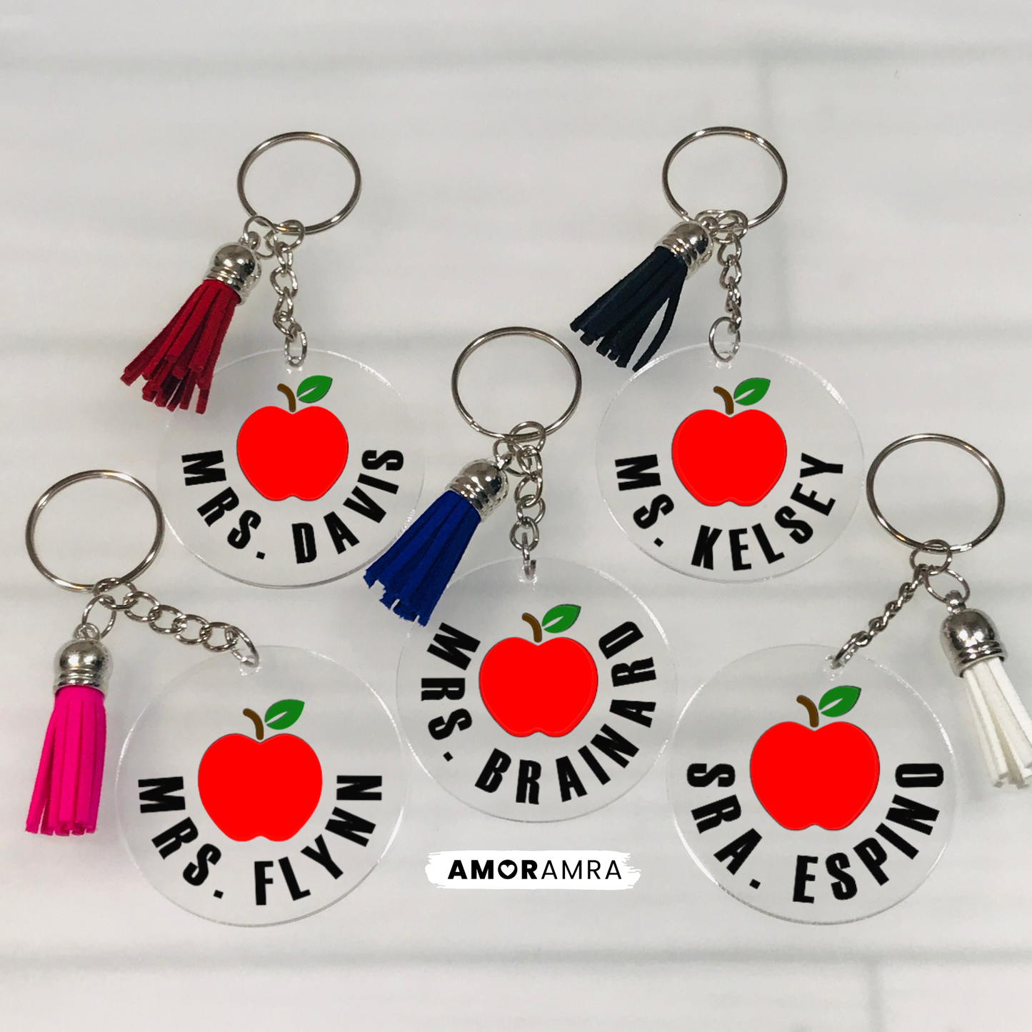 Personalized Teacher Keychain: Teacher Appreciation