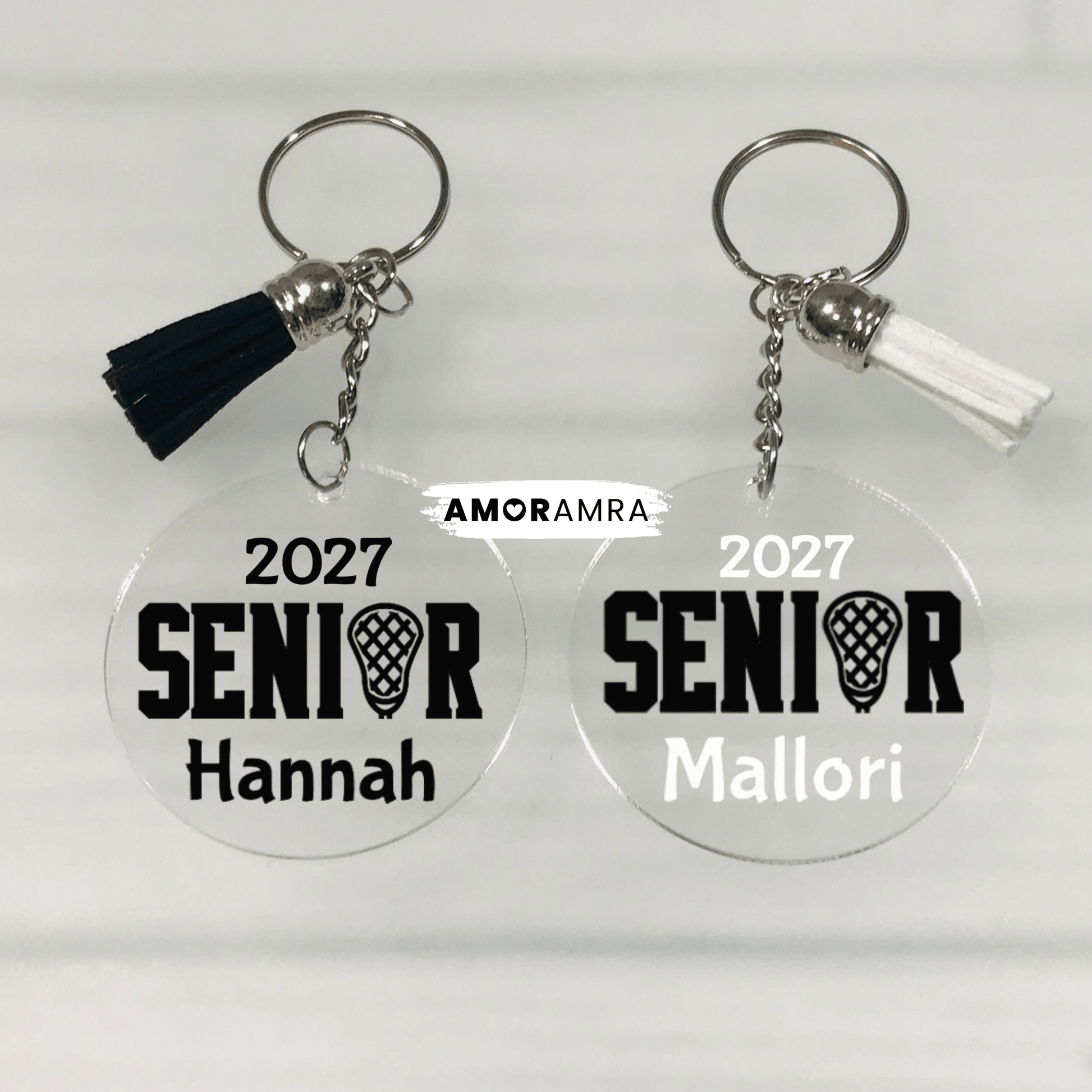 Personalized Lacrosse Keychain - Amor Amra