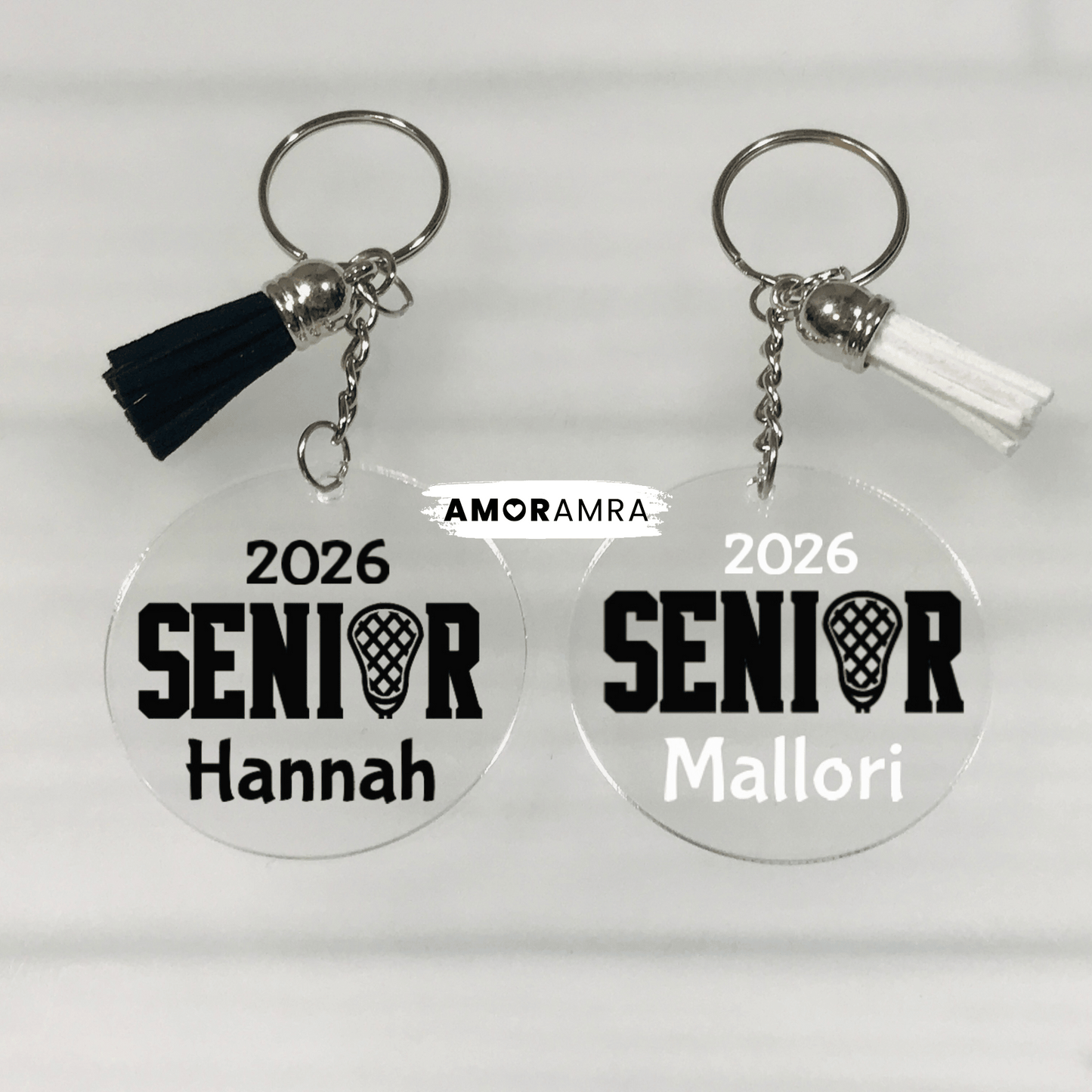Personalized Lacrosse Keychain