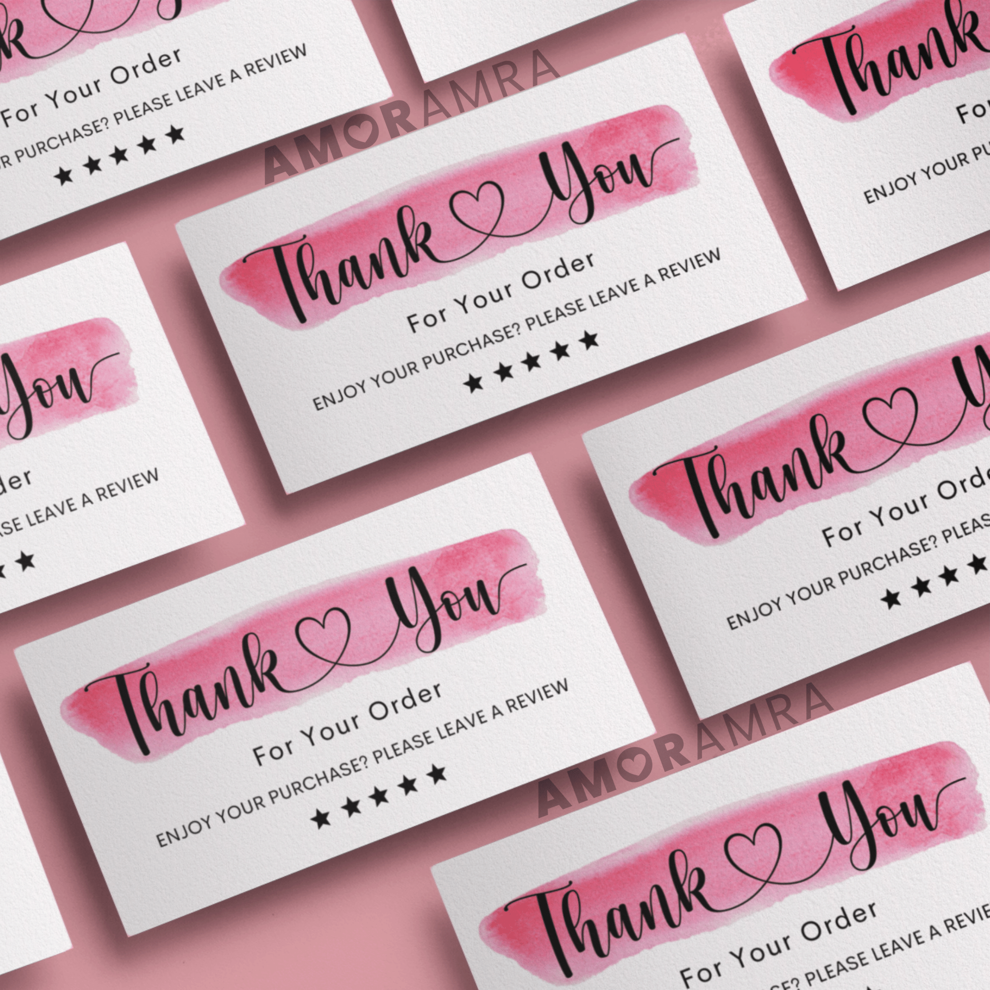 Leave a Review Package Inserts – Amor Amra