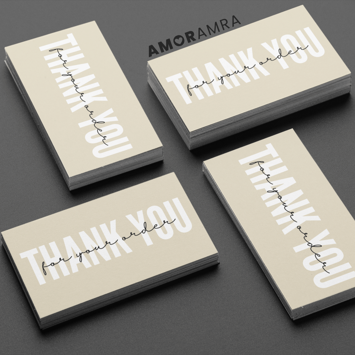 Thank You Minimalist Packaging Insert - Amor Amra