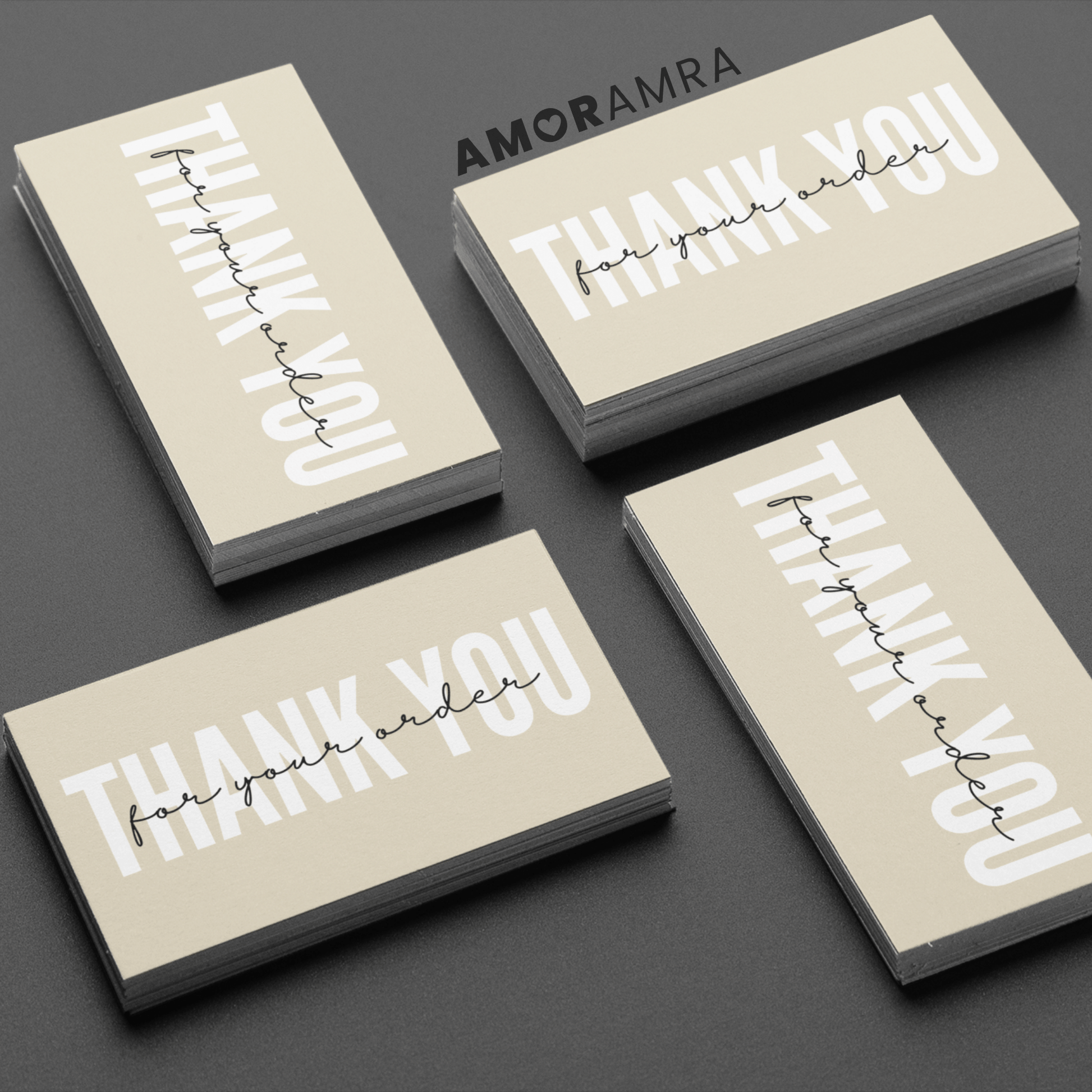 Thank You Minimalist Packaging Insert - Amor Amra