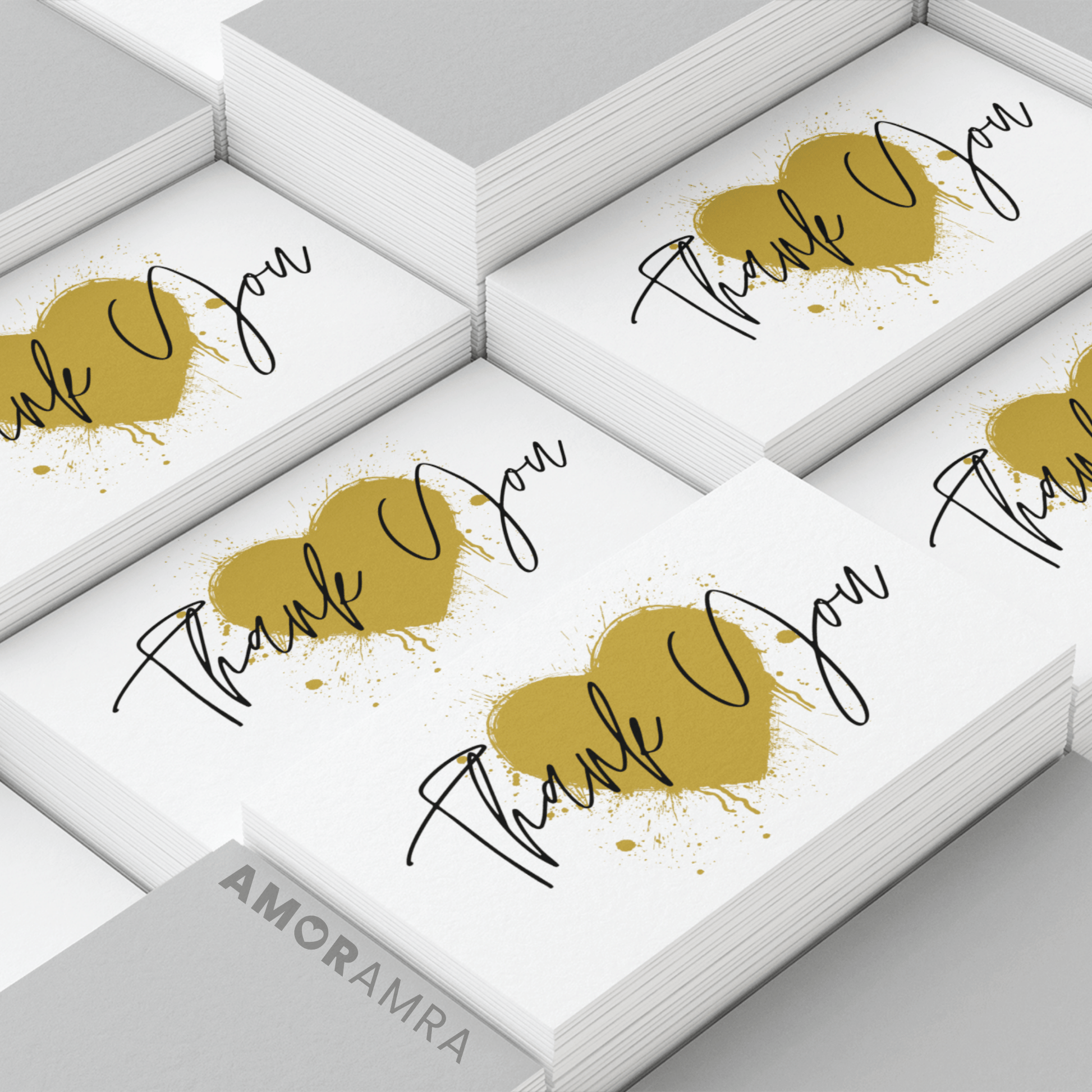 Thank You Minimalist Packaging Insert - Amor Amra
