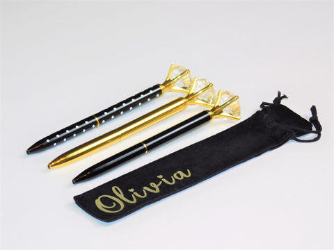 Personalized Bag & Diamond Pen - Amor Amra