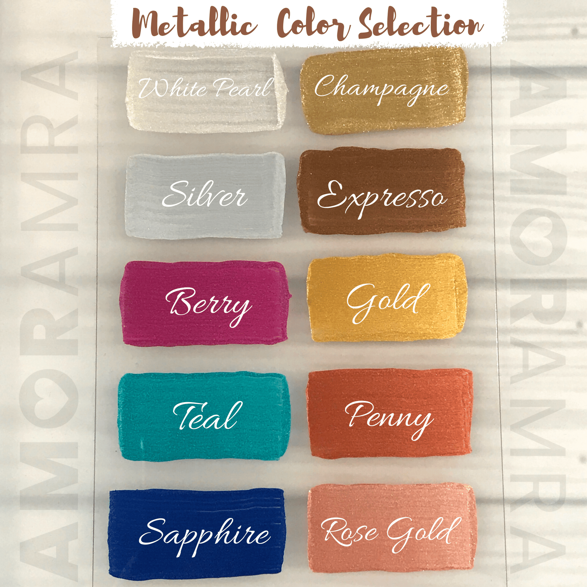 Personalized Acrylic Place Cards - Rectangle - Amor Amra