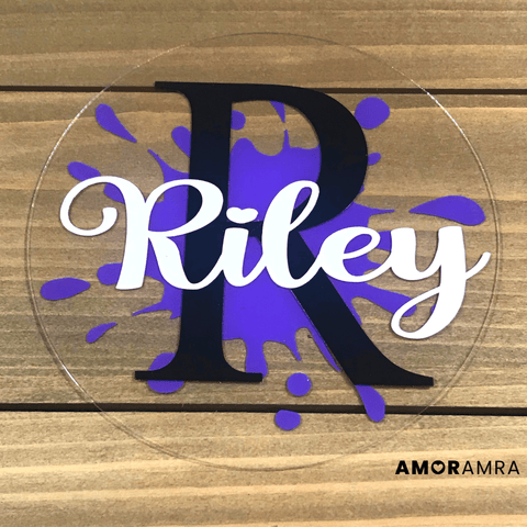 Personalized Name Sign | Splatter - Amor Amra