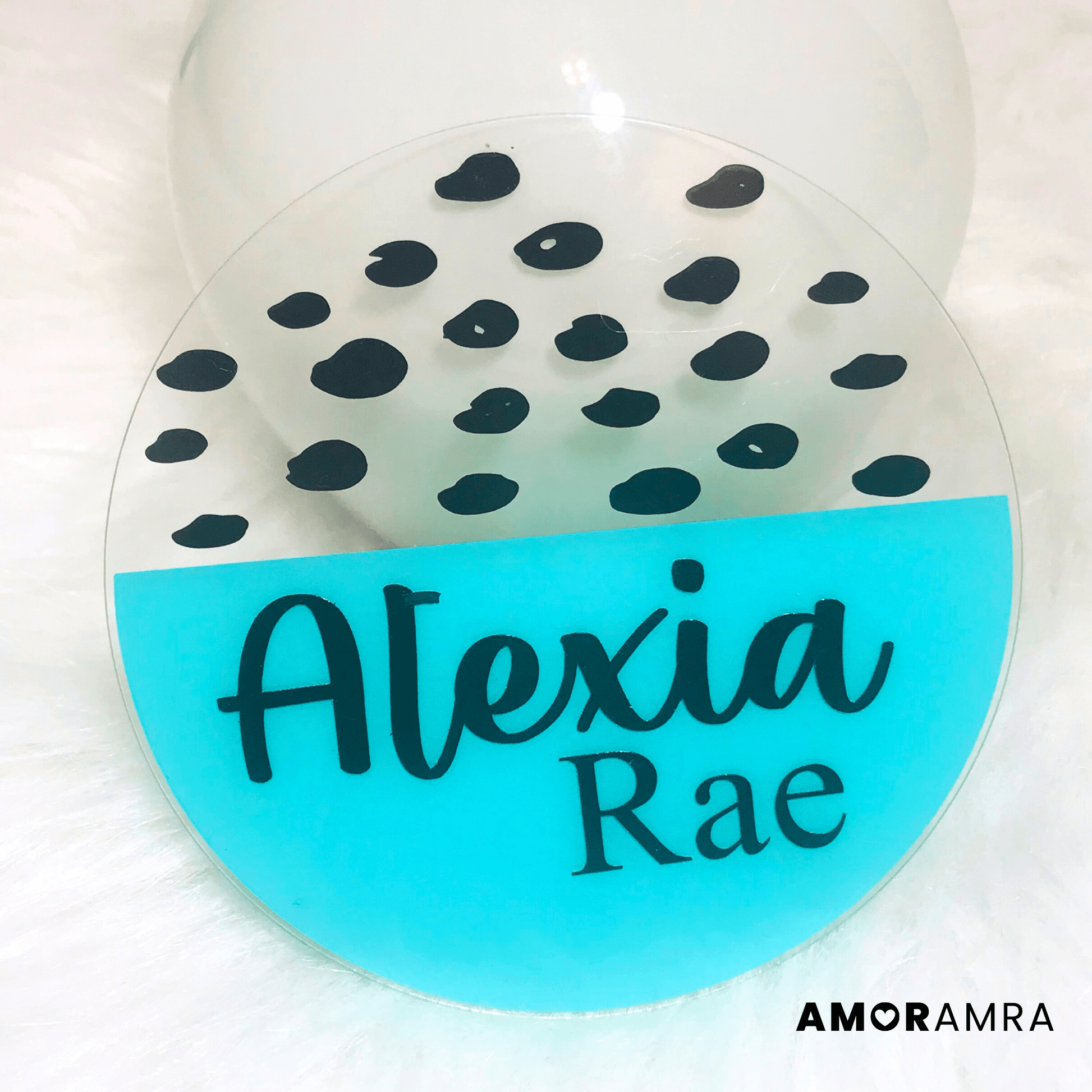 Personalized Name Sign | Dots - Amor Amra