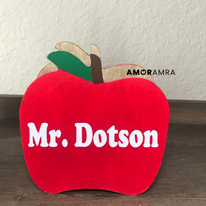 Personalized Apple Name Pen Holder - Amor Amra