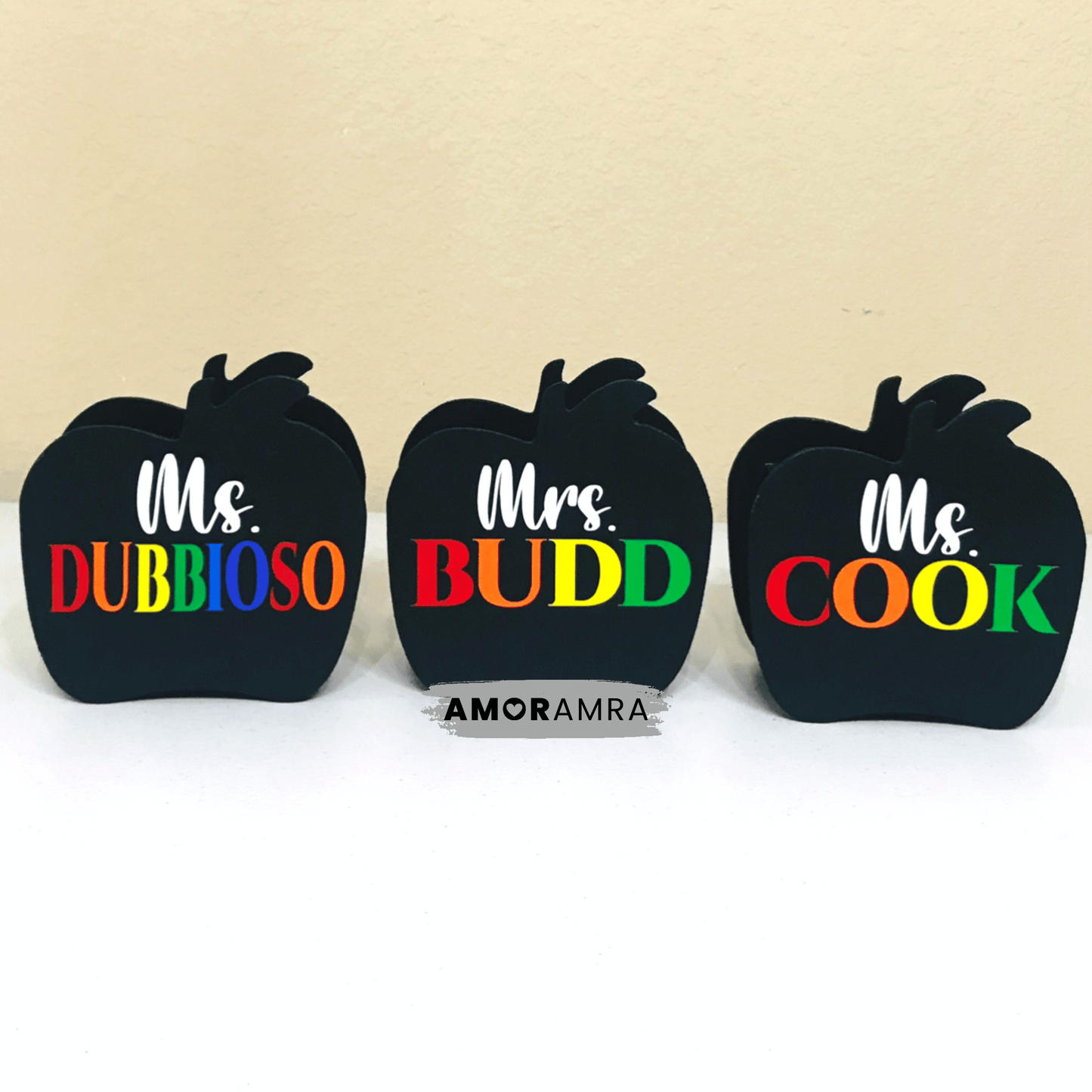 Apple Pencil Holder | Rainbow Name - Amor Amra