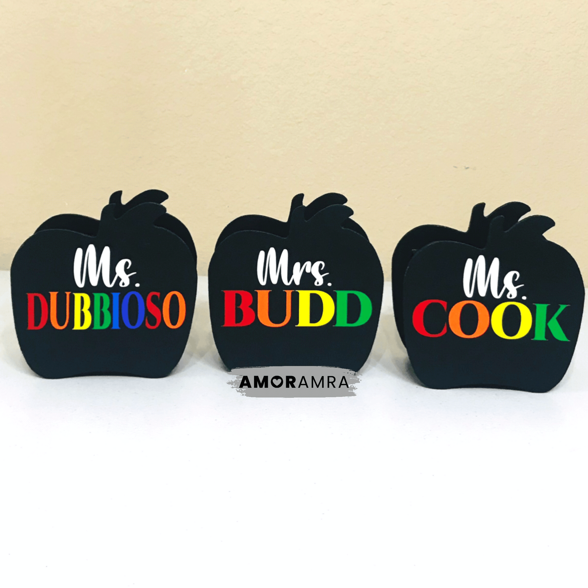 Apple Pencil Holder | Rainbow Name - Amor Amra