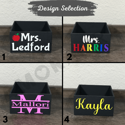 Personalized Black Paperclip Holder | Sticky Note Holder - Amor Amra