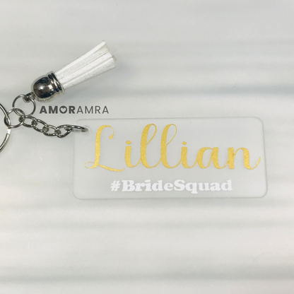 Personalized Bridal Keychain | Bridal Wedding Favors - Amor Amra