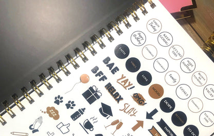 Personalized 2022 Monthly Weekly Journal | Notebook | Planner - Undated | Goals | Budget | Fitness | Habit Tracker | Gratitude | Academic | - Amor Amra